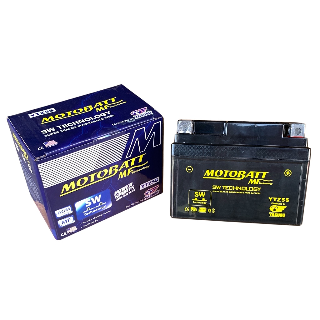 แบตเตอรี่ YTZ5S MOTOBATT MF YTZ7S G-MAX maintenance free