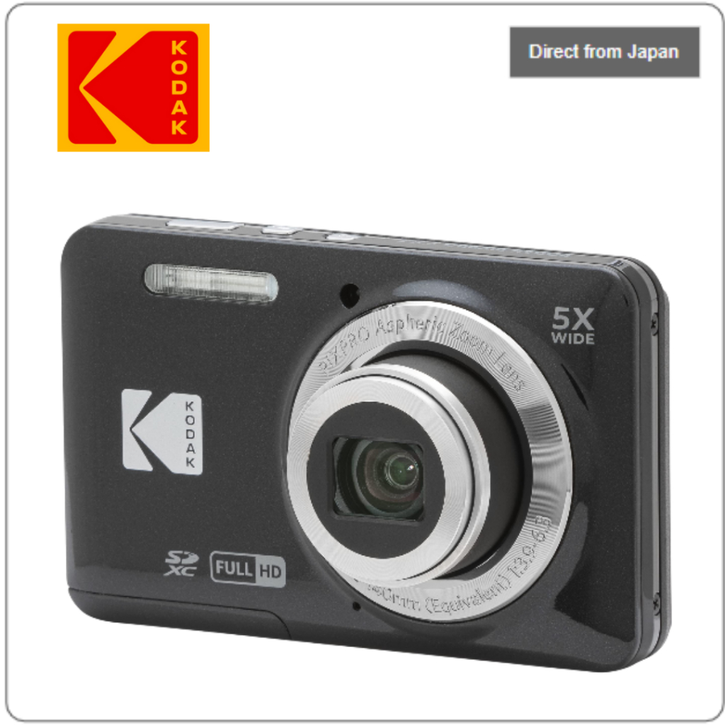 จากญี่ปุ่น / From Japan KODAK PIXPRO Easy-to-Use Zoom FZ55-BK 16MP Digital Camera with 5x Optical Zo
