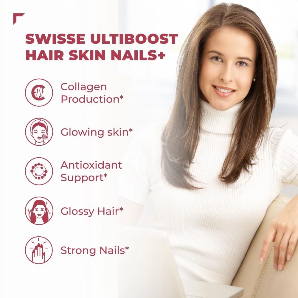Swisse Hair Skin Nails+ วิตามินผมร่วง บำรุงผม ผิว และเล็บ 60เม็ด EXP02/2028 thumbnail 5