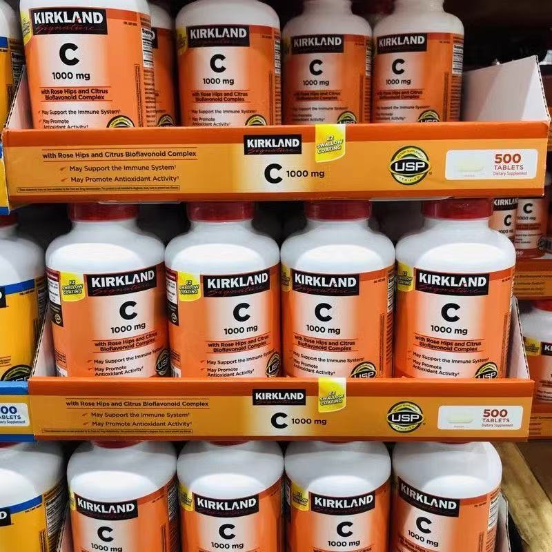 🔥Kirkland VitaminC 1000 mg 500 Tablets วิตามินซี เคิร์กแลนด์ 500 เม็ด【Exp.05/2028】
