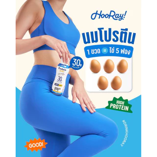[แพ็ค4ขวด]โยเกิร์ตพร้อมดื่ม นมพาสฯฮูเร่กาแฟลาเต้โปรตีนสูง 230-340ml มอคค่า/น้ำผึ้ง/กล้วย/มอคค่า Hooray Protein Yogurt