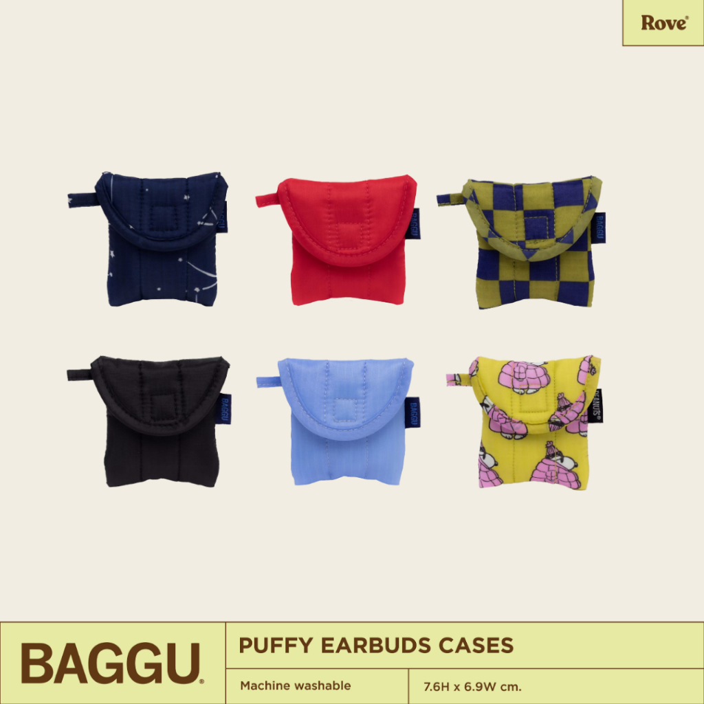 (พร้อมส่ง) BAGGU Puffy Earbuds Case กระเป๋าใส่หูฟังไร้สาย เคสใส่แอร์พอต เคสใส่หูฟัง ของแท้ สไตล์มินิมอล