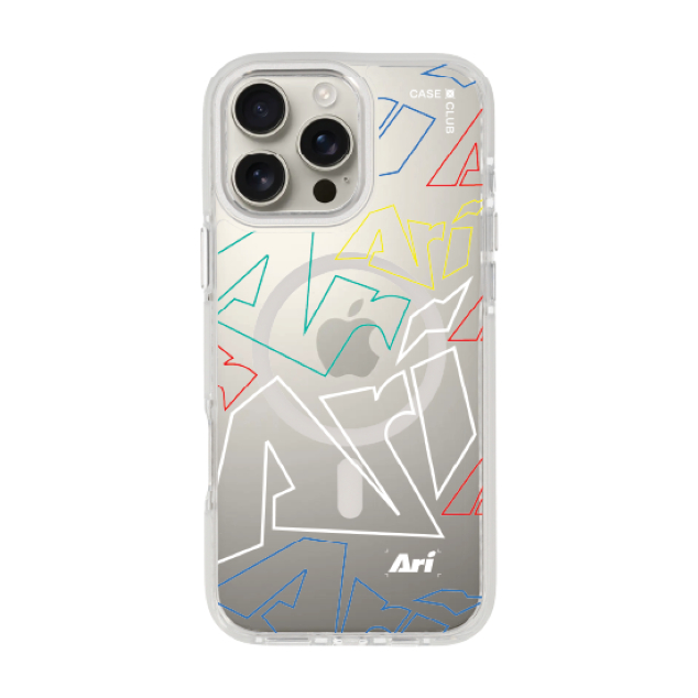 CaseClub เคสไอโฟน เคส ขอบสี เคสแม่เหล็ก ลาย ARI Energy Mode สำหรับ i17 Pro Max/i17 Pro/i Air/i17