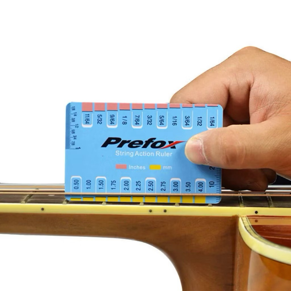 Prefox String Action Ruler ไม้บรรทัดวัดแบบเหล็ก เช็คระยะสายใช้ในการSet upกีตาร์