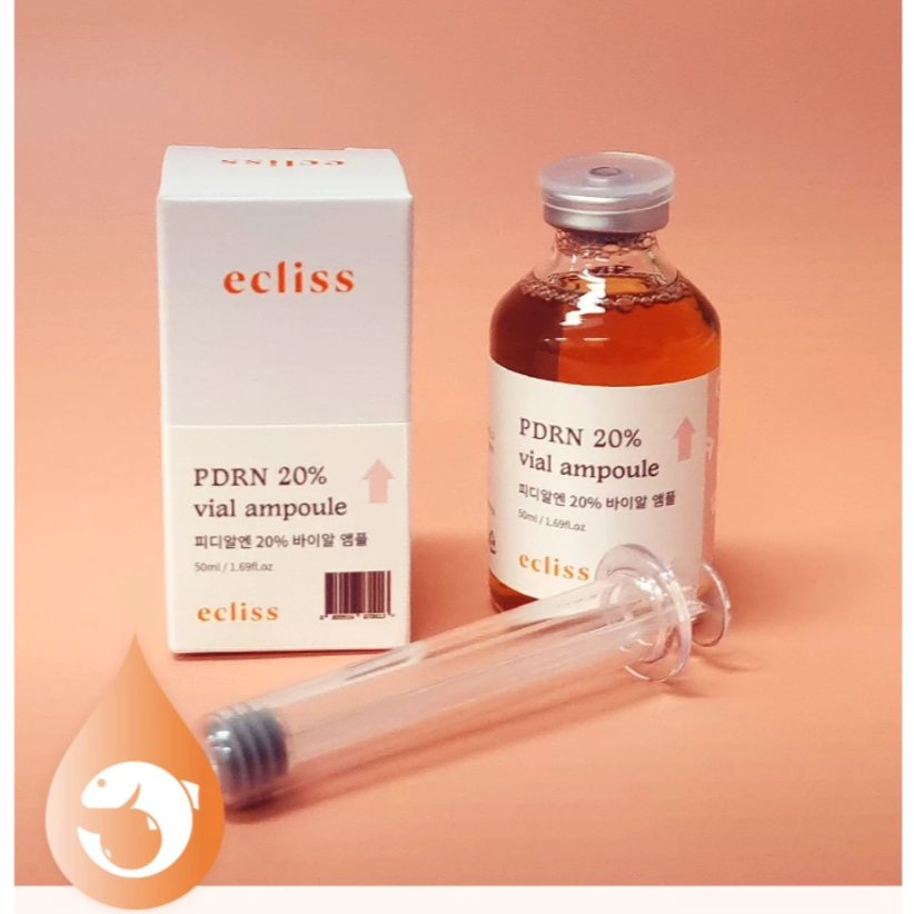 (💗แท้ / พร้อมส่ง💗) ECLISS PDRN Salmon Ampoule 50ml พร้อมไซลิงค์ 2 ชิ้น