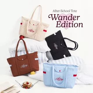 กระเป๋าผ้ากันน้ำ After School Tote - Wander edition จุของได้เยอะ ใส่คอมได้ 16 นิ้ว asissy.club