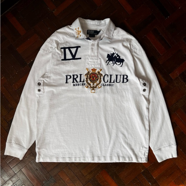 POLO RALPH LAUREN MERCER PRL CLUB IV RUGBY SHIRT VINTAGE