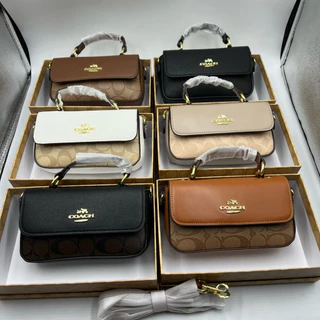 มาใหม่ กระเป๋าสะพายข้าง กระเป๋าถือใบเล็กขนาด 7.5 นิ้วสวยน่ารักสามารถใส่โทรศัพท์ได้งานสวยพร้อมกล่อง