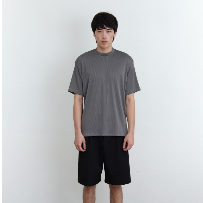 Signature Ruffle Tee - Stone