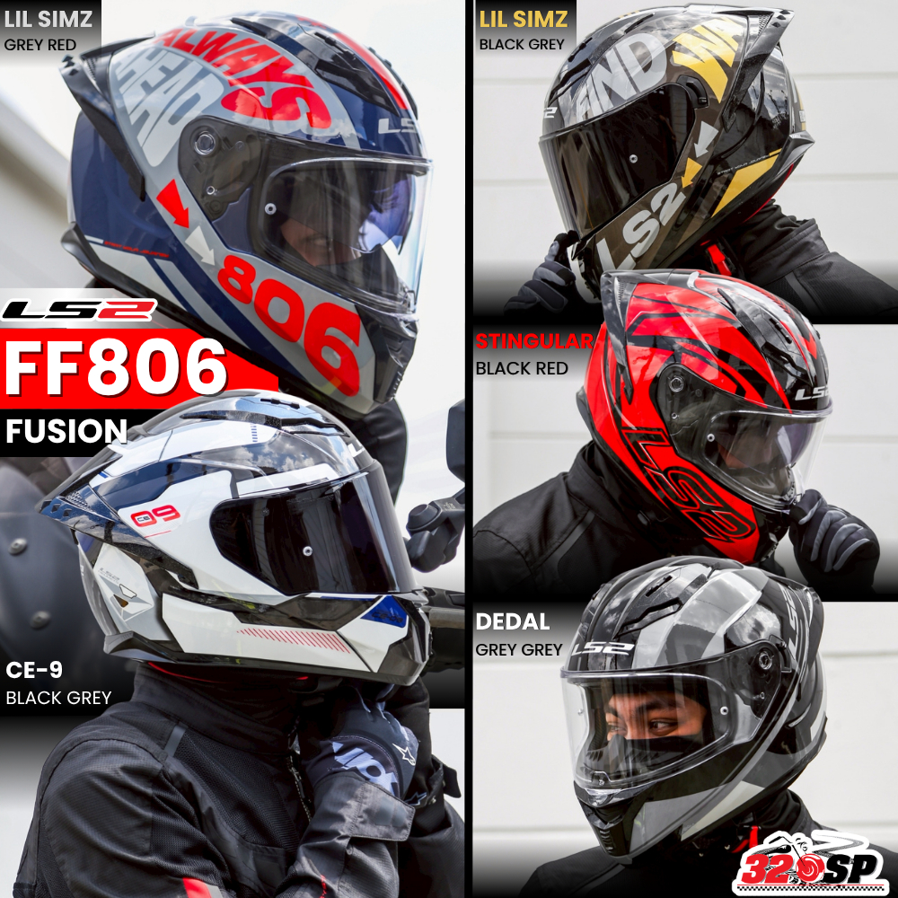 หมวกกันน็อค LS2 FF806 FUSION รุ่นใหม่ล่าสุด ECE22.06  ของใหม่ ส่งไว!! 320SP