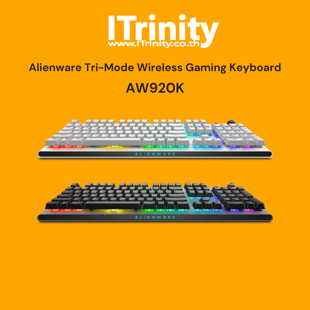 Alienware AW920K Tri-Mode Wireless Gaming Keyboard (English Only) เดลล์ คีย์บอร์ดเอเลี่ยนแวร์ (ภาษาอ