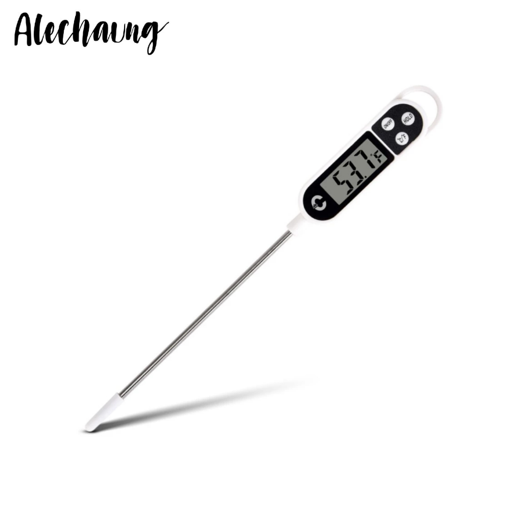 ที่วัดอุณหภูมิอาหาร เทอร์โมมิเตอร์ดิจิตอล thermometer วัดอุณหภูมิ แม่นยำสูง Alechaung coffee