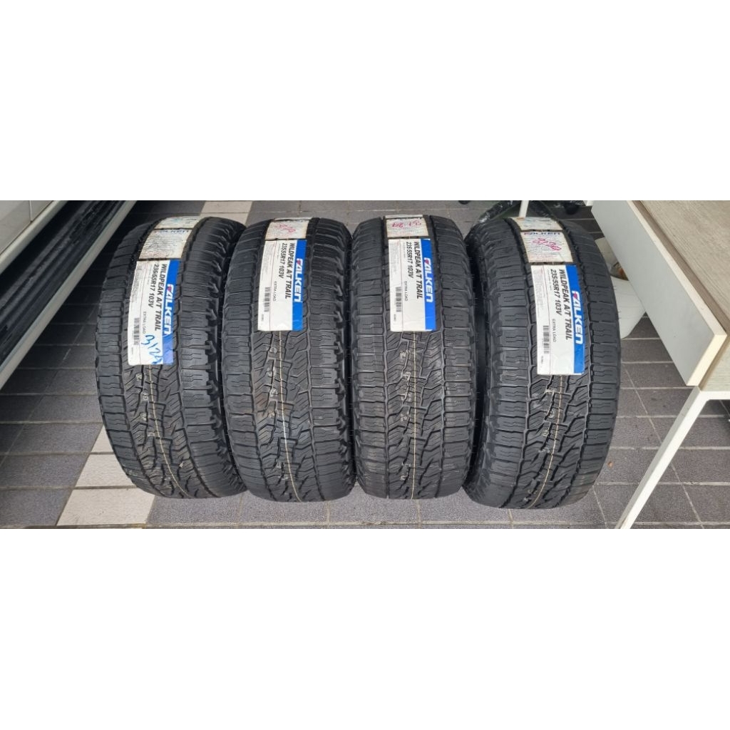 falken 235/55r17 wildpeak AT trail ยางใหม่ปี2024(รวมยาง4เส้น)แถมจุ้ม4ตัว