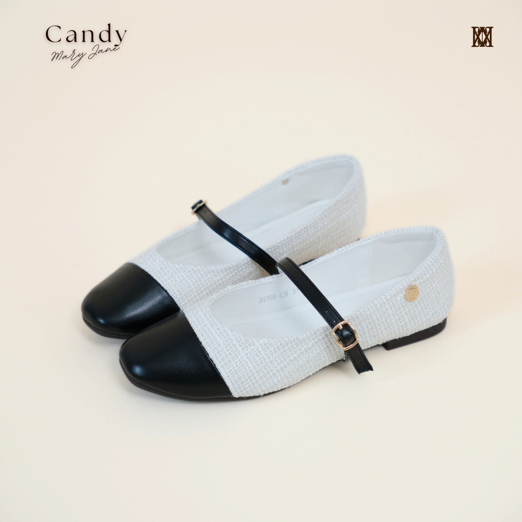 iamJinny JN156 รุ่น  Candy Marry Jane สีขาว