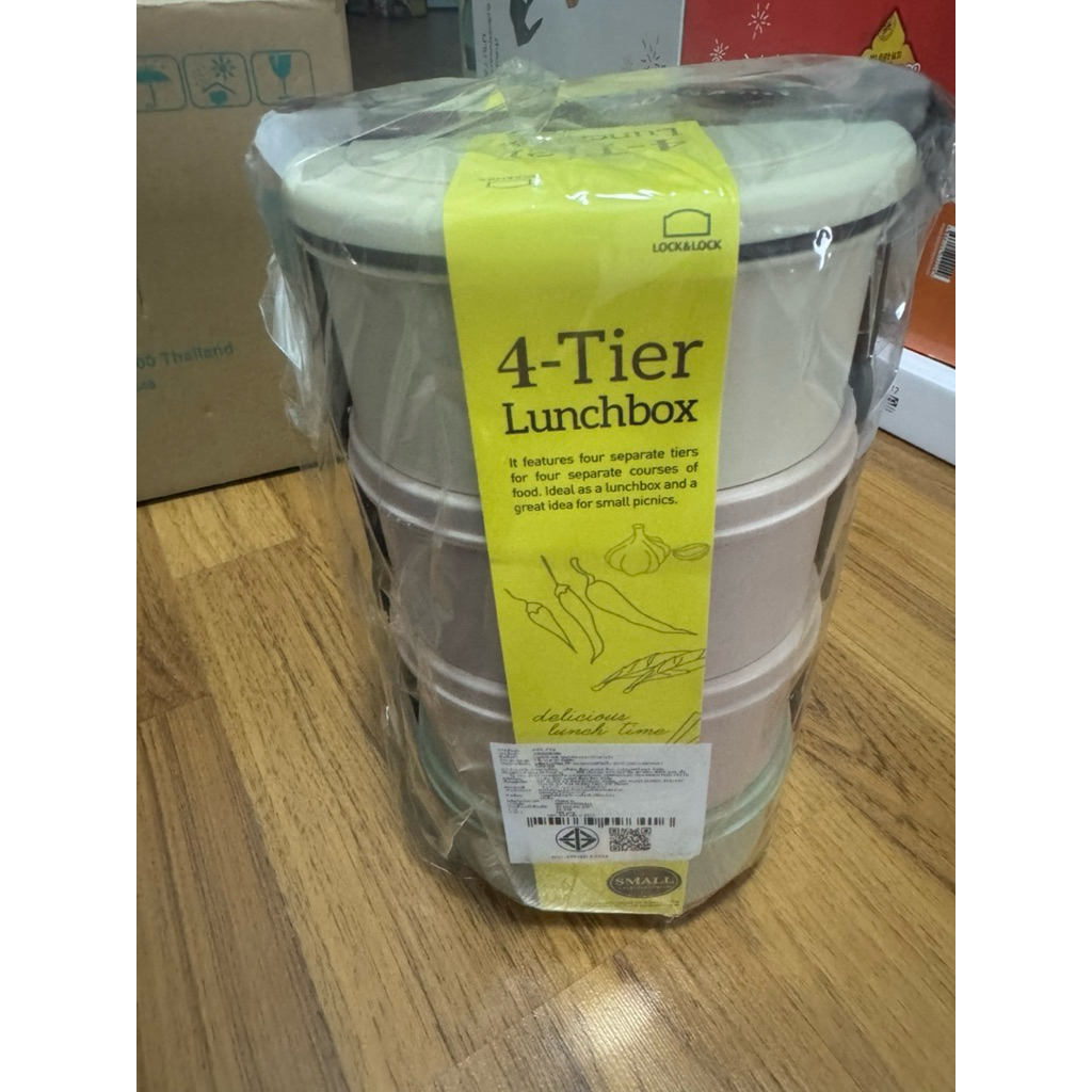 LocknLock ปิ่นโต Mini 4-Tier Lunch Box - HPL772 สินค้ามือ 1