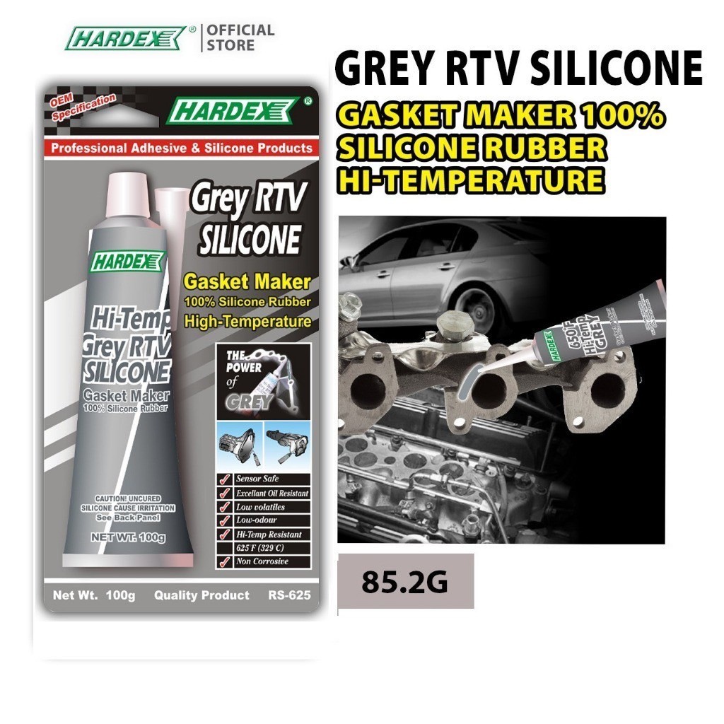 RS 625	Hardex grey cilicone gasket meker 100g.