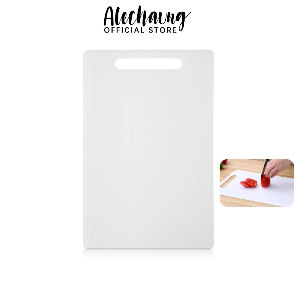 Alechaung เขียงทำครัว เขียงพลาสติก Cutting board ป้องกันแบคทีเรียและรา ใช้งานได้สองด้าน