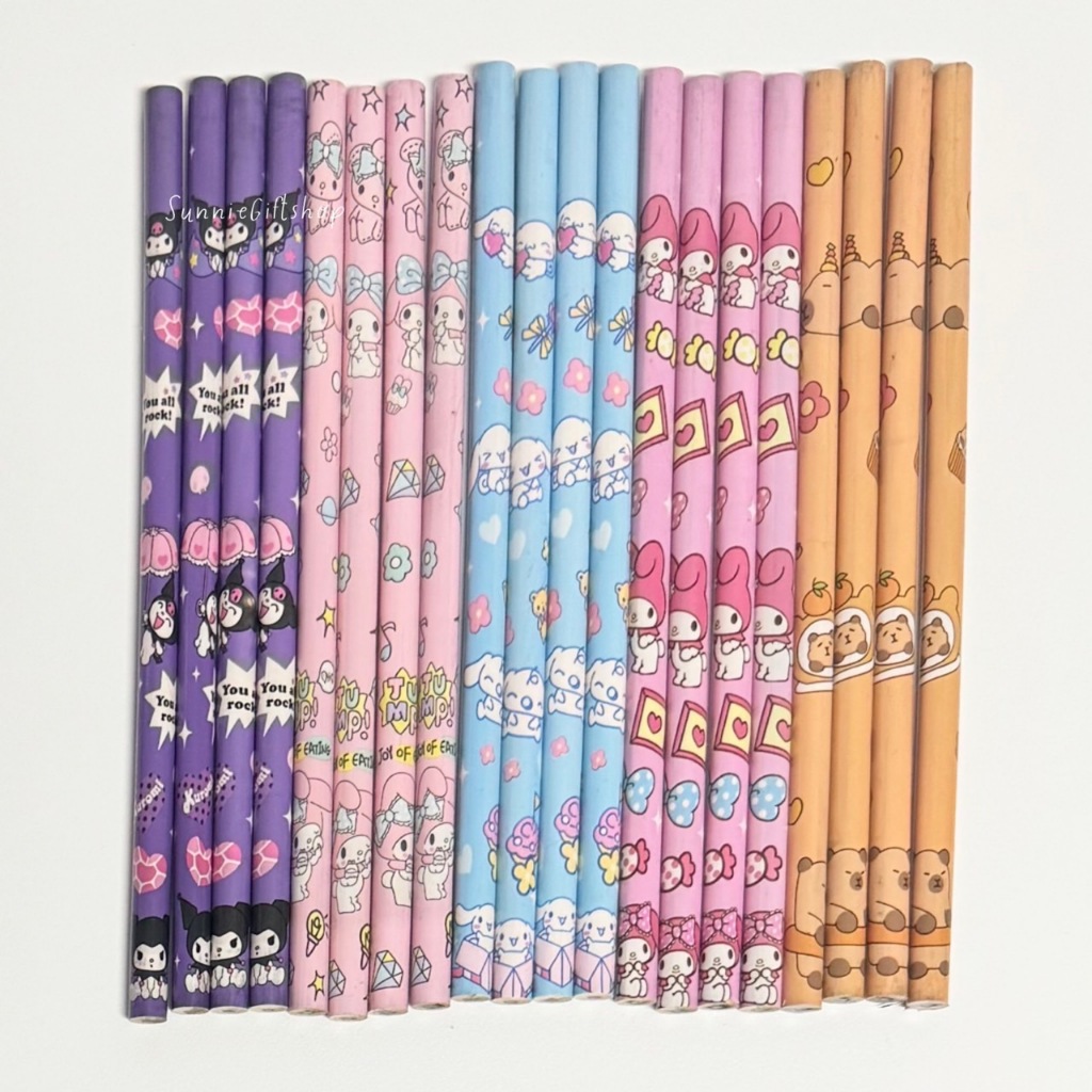 ดินสอไม้ HB ลายการ์ตูน Set4แท่ง