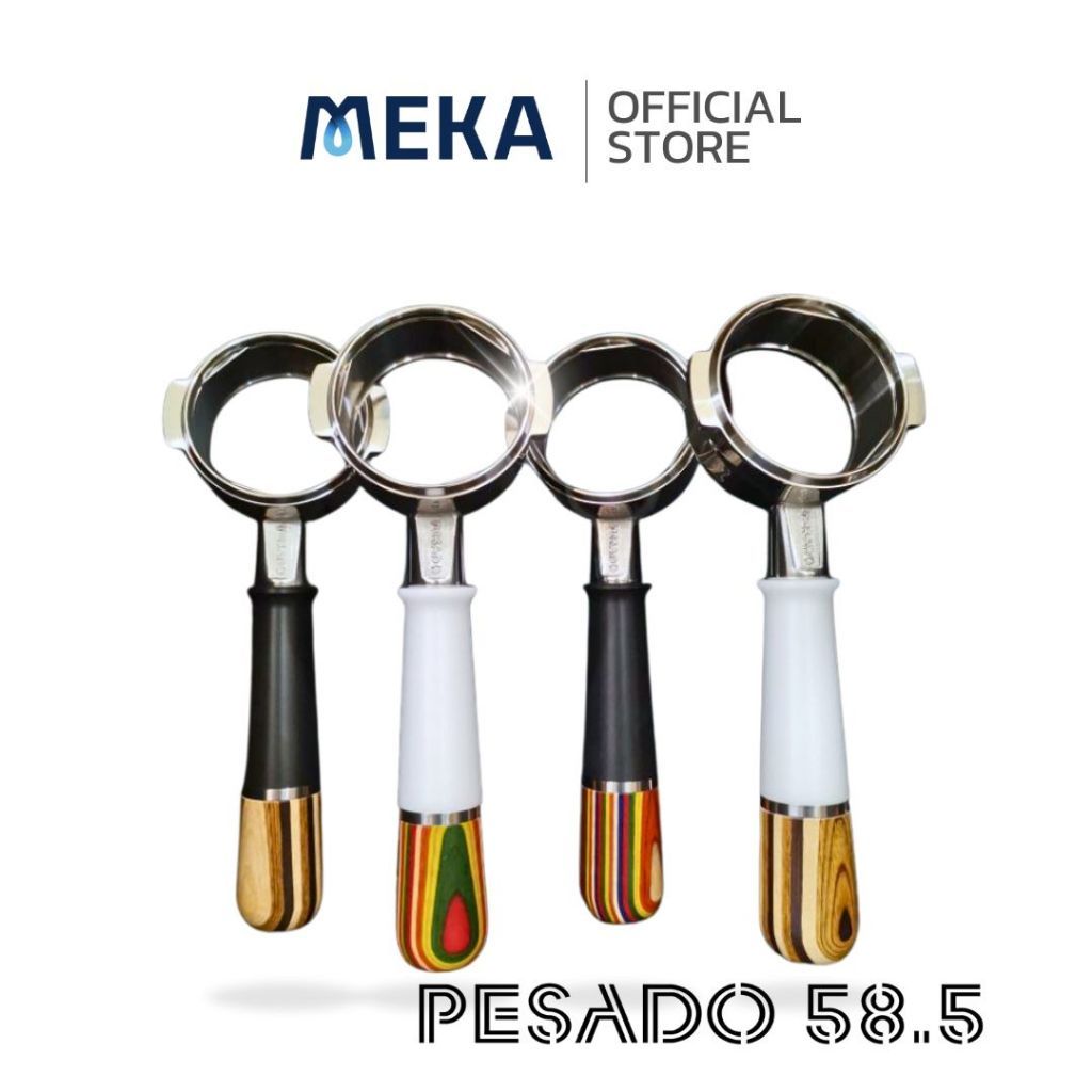 PESADO [E61 5mm] Portafilter Bottomless (Naked) ด้ามชงเครื่อง E61, La Marzocco, Rocket, Sanremo, Synesso, Slayer, ECM