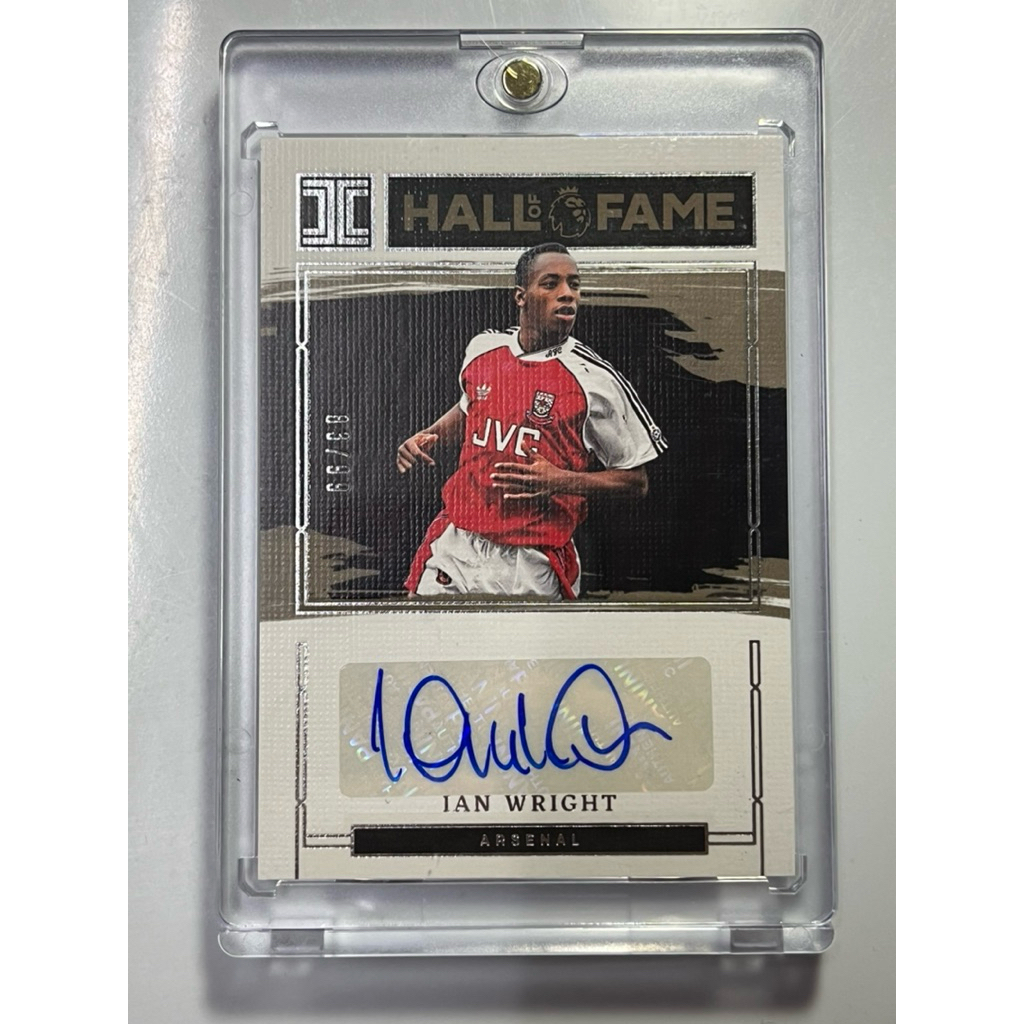 Ian Wright's Autographs Football Card เซ็นแท้จากตัวจบสกอร์ เอียน ไรซ์