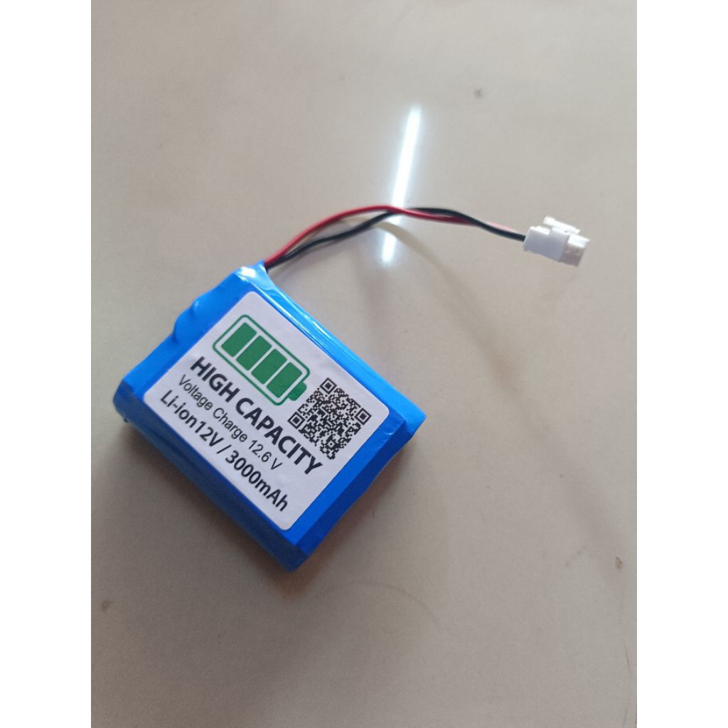 แบตเตอรี่ลิเธียม 18650 แพ็ค 12V 3000mAh กระแสสูง 40A (Li-ion 3S1P) สำหรับเครื่องเสียง วงจรอิเล็กทรอนิกส์