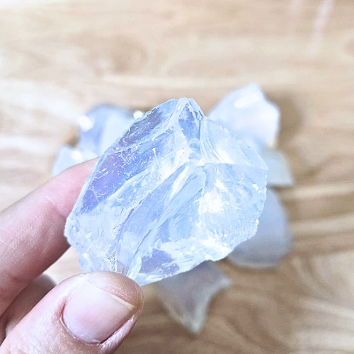 หินโอปอล (Opal) แท้ ขนาด 4-5 cm หินเสริมโชคลาภ พลังสร้างสรรค์ ความสุข ความมั่นคง หินมงคลตกแต่งบ้าน