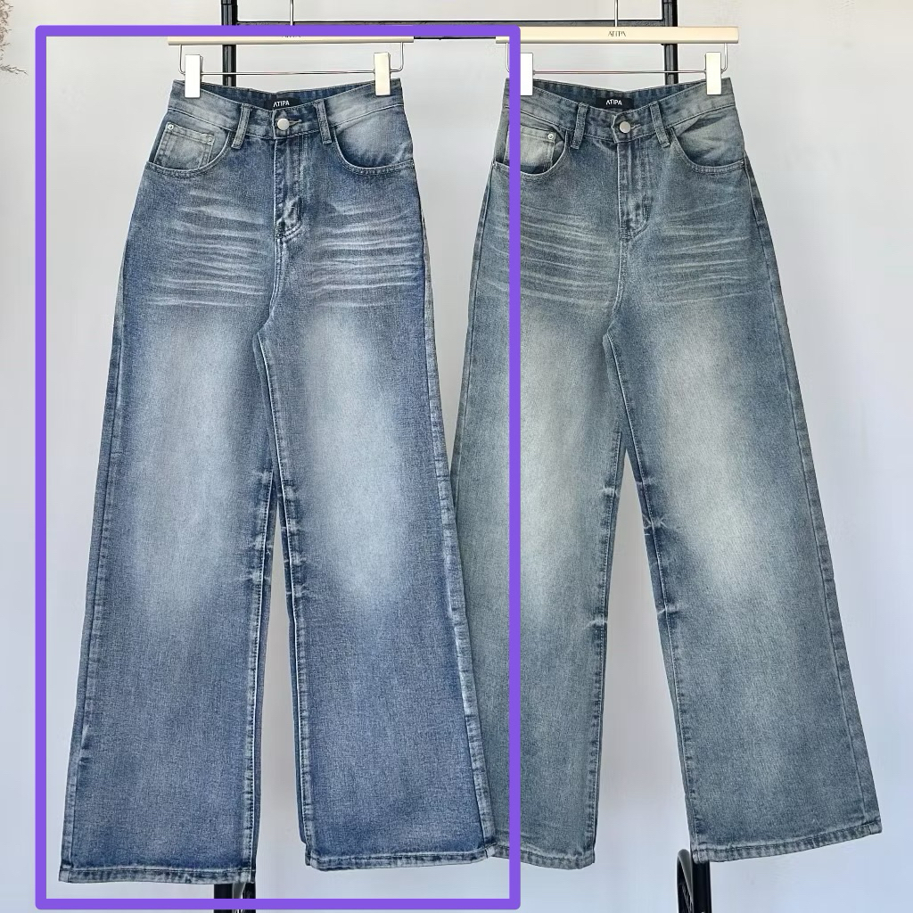 ส่งต่อกางเกงยีนส์ Atipa สียีนส์ซีด Size L