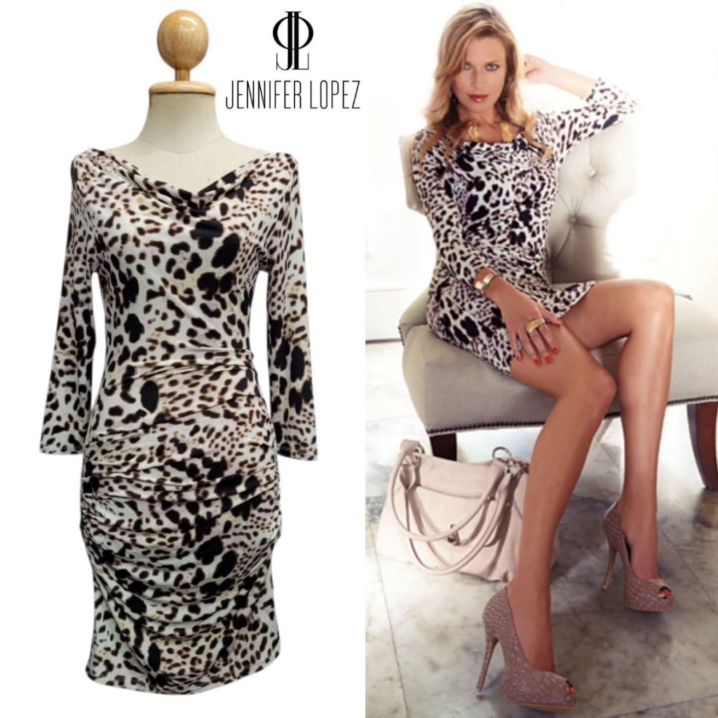 Leopard Jersey Bodycon Mini Dress