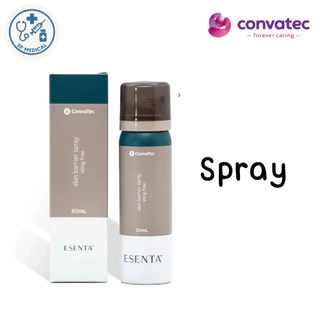 Convatec ESENTA อุปกรณ์ปกป้องผิว Skin Barrier สเปรย์ 50ml และชนิดแผ่น (30 แผ่น/กล่อง) (Exp. 10-28)