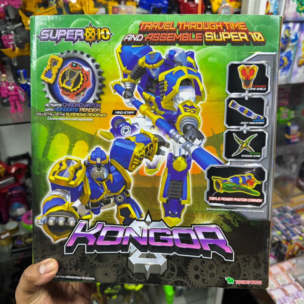 [พร้อมส่ง] SUPER10 KONGOR Blue King Kong Transformer Robot Action Toy Super Ten 2022