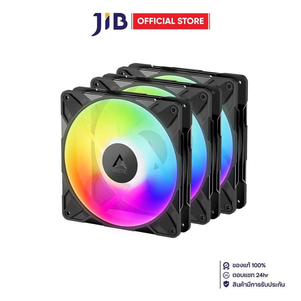 CASE FAN (พัดลมเคส) ARCTIC P14 PRO A-RGB - 140MM ARGB PWM PACK 3 BLACKCASE FAN (พัดลมเคส) ARCTIC P14