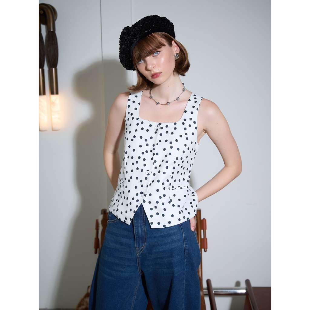 [PRE-ORDER] GIBSON TOP (Polka Dot) พรีออเดอร์จัดส่ง 21 มิ.ย.