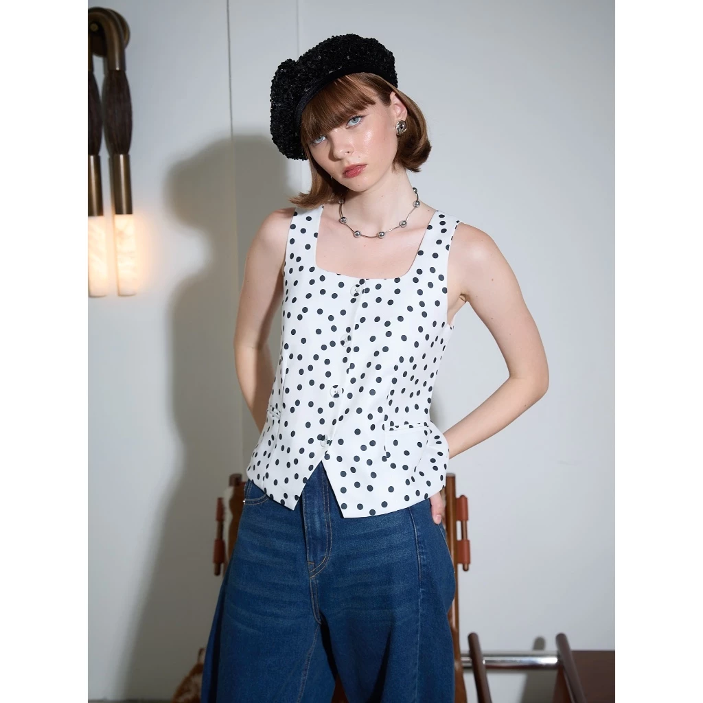 KANNI - GIBSON TOP (Polka Dot)