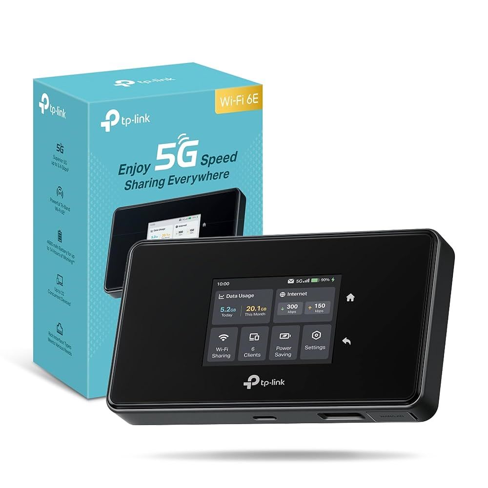 ⚡️พ็อคเก็ตไวไฟ⚡TP-LINK (M8550) 5G Mobile Wi-Fi Tri-Band AXE3600 สั่งการได้ง่ายเพียงปลายนิ้วสัมผัส