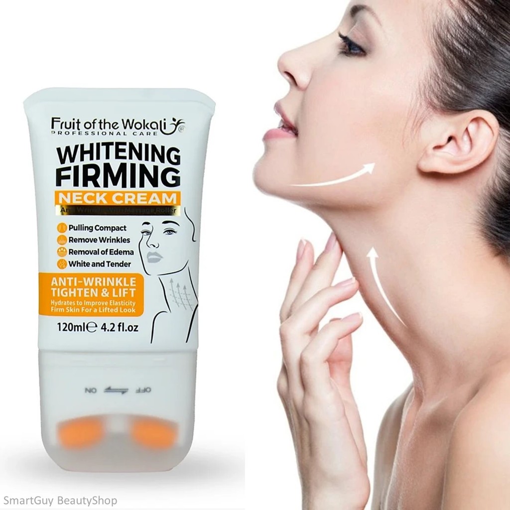 WOKALI Vitamin C FIRMING LIFTING NECK CREAM 120ml ผลิตภัณฑ์บำรุงผิวบริเวณลำคอสูตรพิเศษจากต่างประเทศของแท้