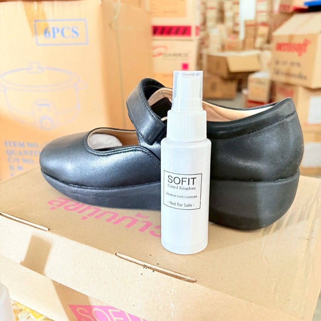 สเปรย์ทำความสะอาดรองเท้าหนัง Premium Shoe Cleaner หนังเทียม PU leather Sofit United Kingdom