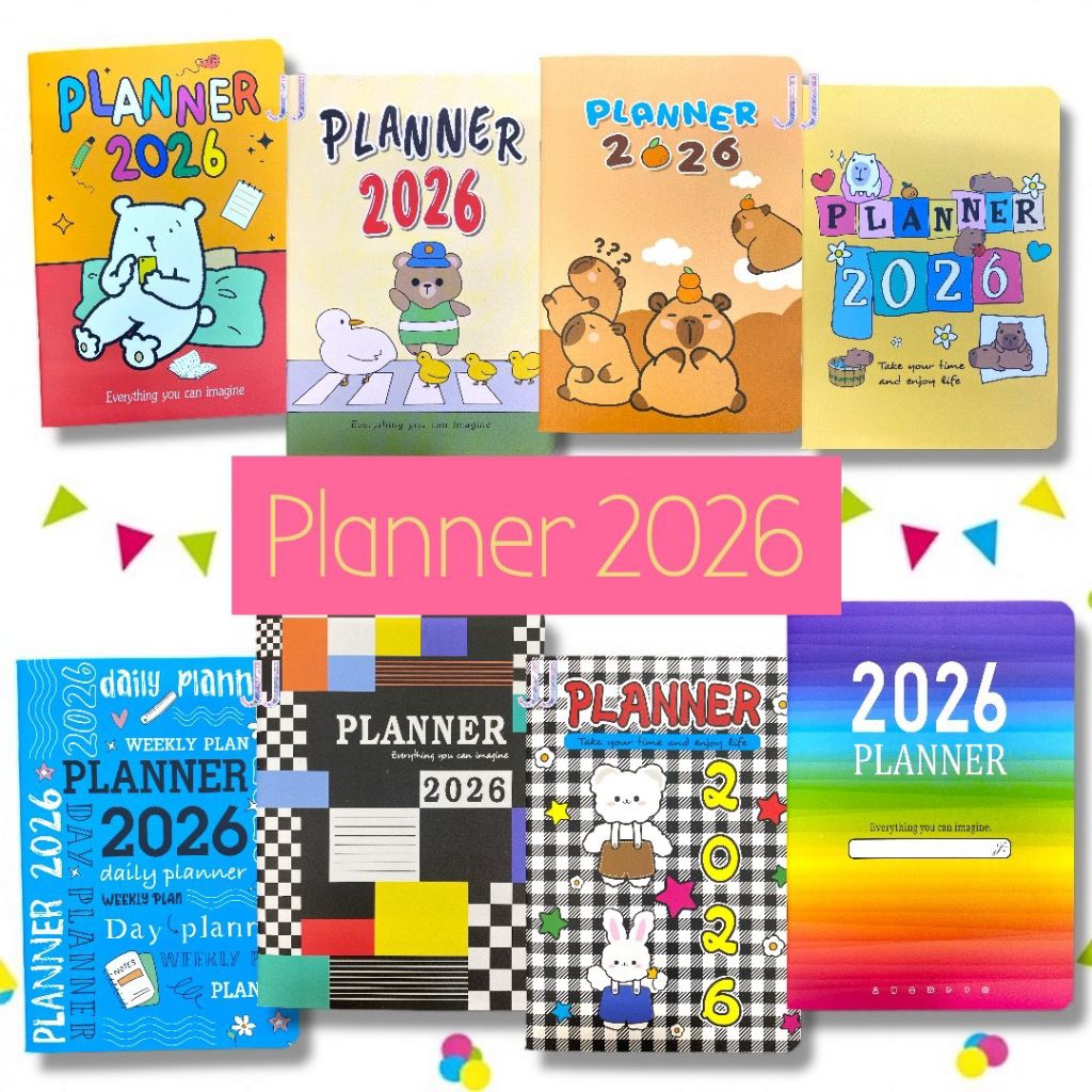 NET สมุด Planner 2026 ลายน่ารัก ขนาด A5 8859729240011 ปี 2569
