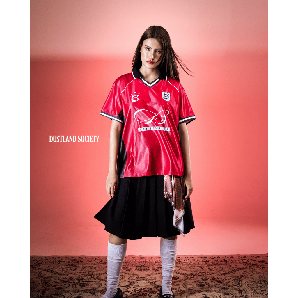 BEB CLUB RED POLO SATIN โปโลซาตินสีแดง