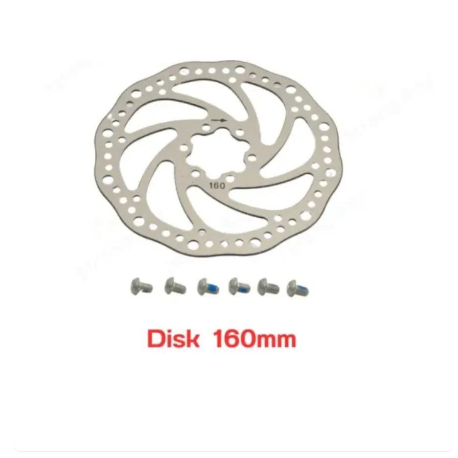 ดิสก์เบรค จานเบรค 160mmมิล สกู๊ตเตอร์ไฟฟ้า อะไหล่ จักรยาน แข็งแรง ทนทาน App 5