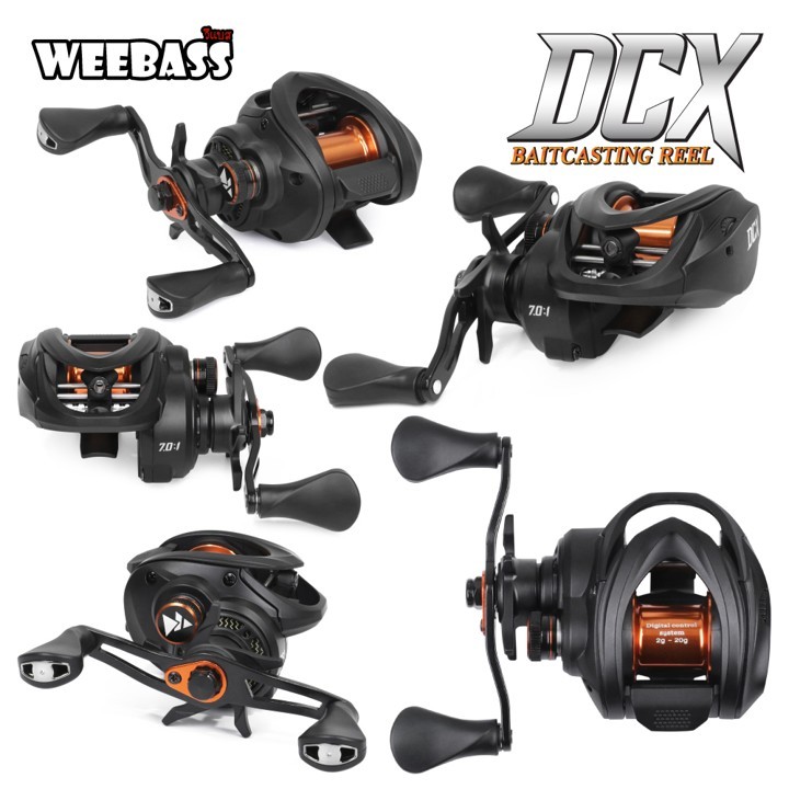 รอกตกปลา รอกหยดน้ำ WEEBASS รุ่น DCX รอบ 7.0:1 ของแท้ (มีทั้งหมุนซ้ายและหมุนขวา)
