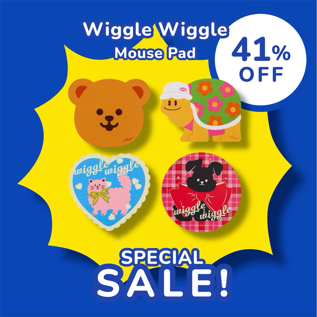 ✅ ขายดี Wiggle Wiggle Mouse Pad แผ่นรองเม้าส์ น่ารัก เอกลักษณ์เฉพาะวิกเกิ้ลวิกเกิ้ล