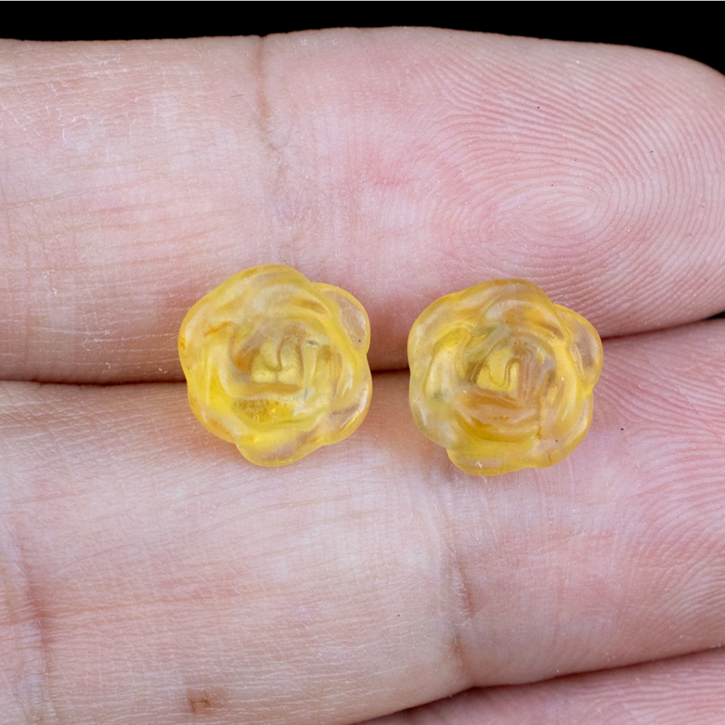 ต่างหูพลอยฟลูออไรด์ หรือ "ฟลูออไรต์" (Fluorite) ตัวเรือนเงินแท้92.5%ชุบทองคำขาว พลอยแท้มีใบรับประกันจากทางร้าน