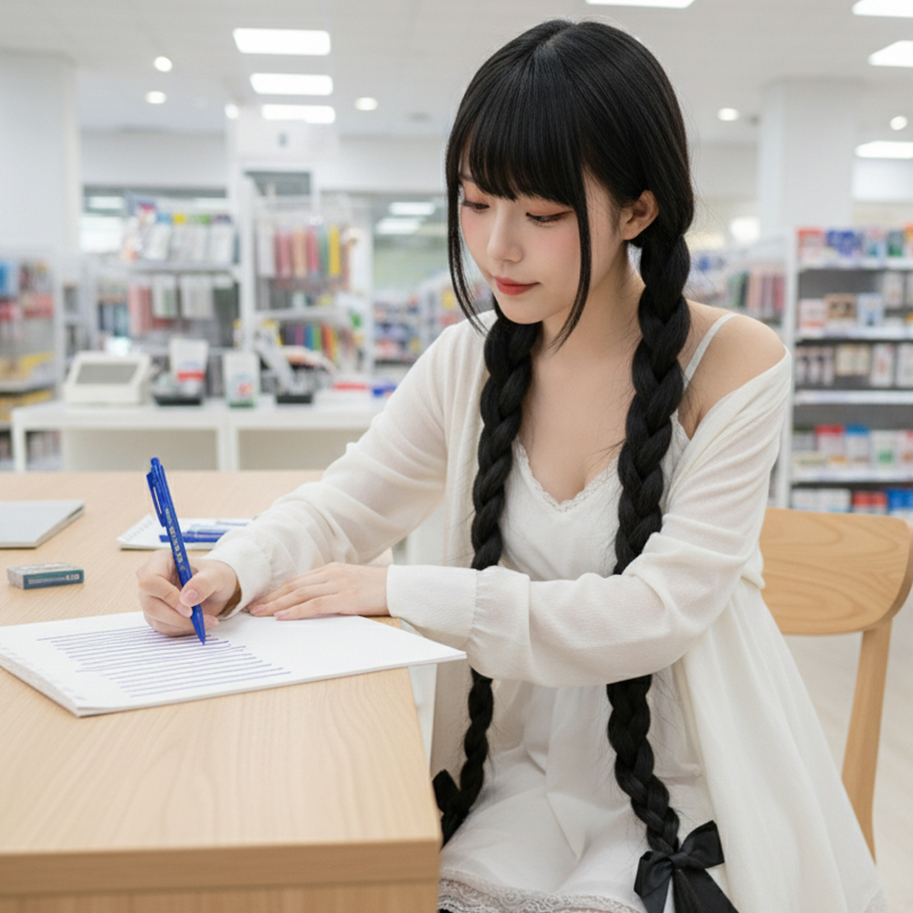 [6ด้าม/12ด้าม] ปากกาลูกลื่น Tex 1 มม. เขียนลื่นมาก เส้นใหญ่คมชัด รุ่น MC228 - 4