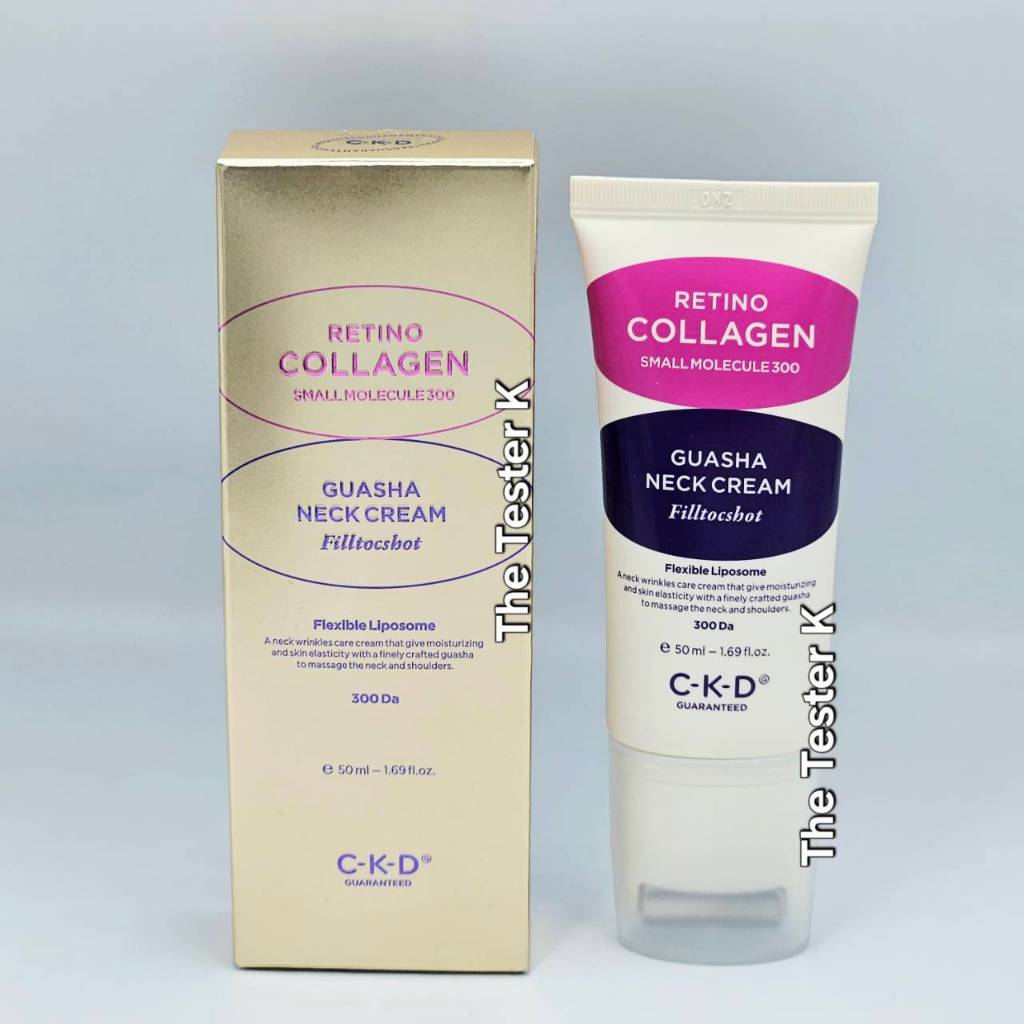 #พร้อมส่ง Exp23/12/27 #ครีมทาคอ #CKD GUARANTEED Retino Collagen Guasha Neck Cream Filltocshot 50ml