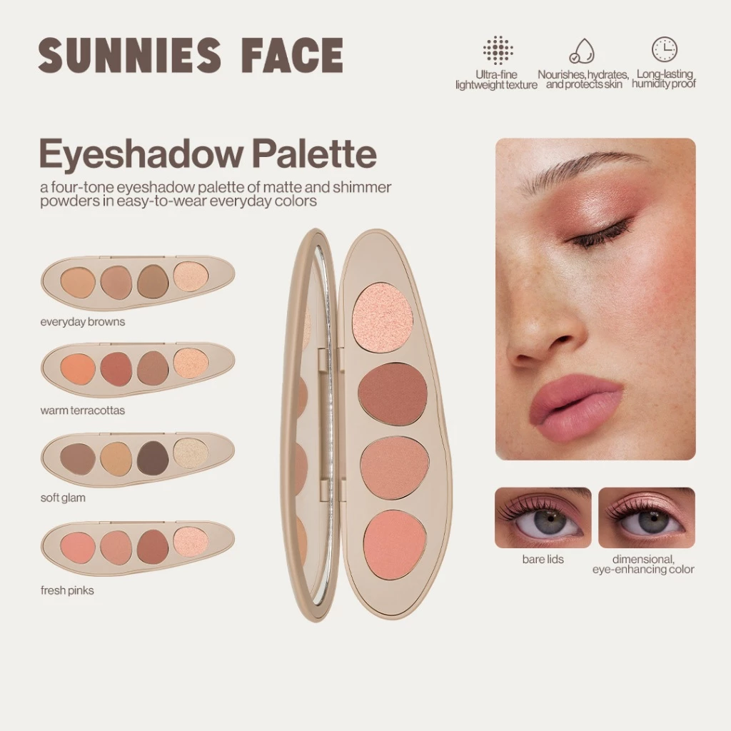 Sunnies Face Healthy Touch Eyeshadow Palette [อายแชโดว์ 4 เฉดสี]