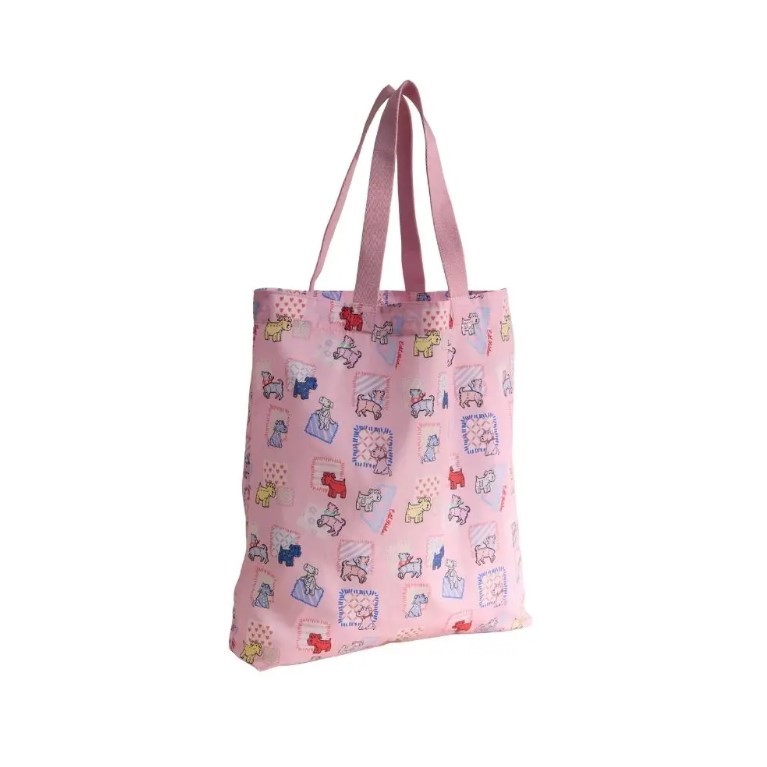 Cath Kidston Female Foldaway Tote Teddy Dog Pink