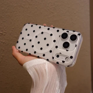 Supercase | สำหรับไอโฟน13-17promax เคสลายจุด แม่เหล็ก ชาร์จไร้สาย 17 17pro 17Air 17promax