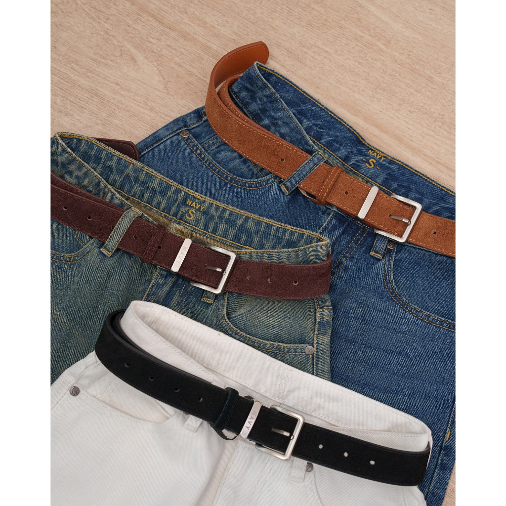 NB02 -Navy Suede Belt