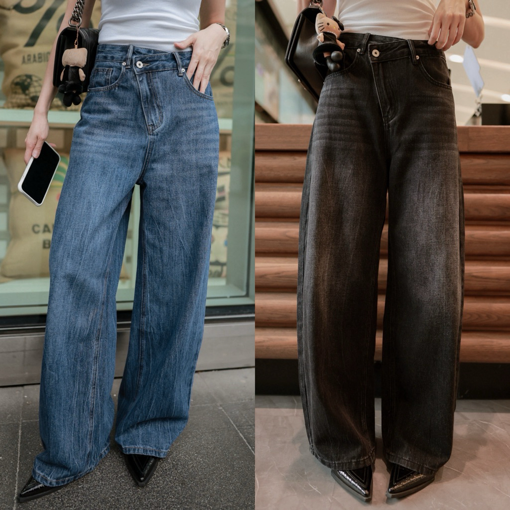 Criss Cross Jeans กางเกงยีนส์ทรงบาเรล TAG FSY 🇰🇷
