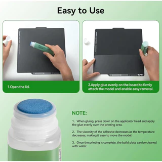 Bambu Lab Liquid Glue Build Plate กาวแผ่นรองพิมพ์ 3D สำหรับ PLA PETG ABS ใช้ได้ทุกซีรีส์